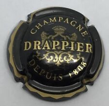 DRAPPIER - N° 19 - CAPSULE DE CHAMPAGNE - LISERÉ SUR CONTOUR - NOIR ET OR MAT