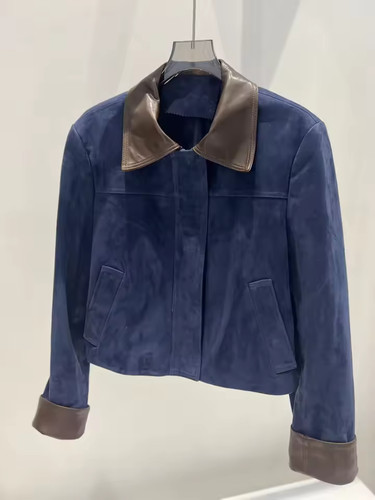 Veste cuir daim - en,