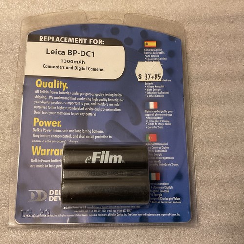 Delkin leica dc1 - delkin, battery