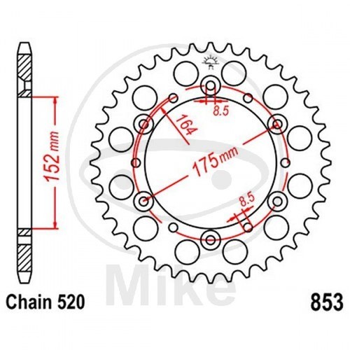 Engrenage dents 520 argent - engrenage,