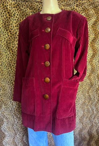 Vintage burgundy velvet - , blazer