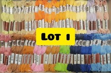 LOT DE 60 ECHEVETTES COTON RETORS A BRODER N°4 DMC  NEUVES 10 metres lot I