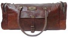 30 " Homme Gvb Vintage de Luxe Voyage Valise Transport Gym Sacs Sac Chèvre Cuir