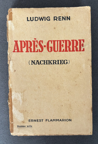 Après guerre ludwig renn - aprÈs,