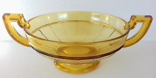 Coupe en verre moulé, pressé, verrerie art-déco, style Val Saint Lambert.