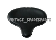 Cuir véritable Harley Wla Wlc Vl Ul El Wl Knucklehead siège solo tête plate noir