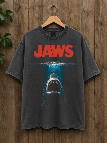 Shirt jaws vintage gris - vintage,