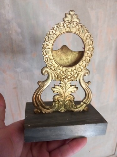 Porte montre bronze - montre, marbre