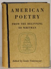 Early American poetry with Louis Untermeyer typed letter signed to Pleadwell