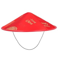 CHAPEAU CHINOIS ROUGE ADULTE