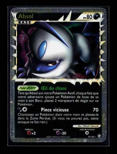 Carte pokémon absol 102 - pokémon, 91/102