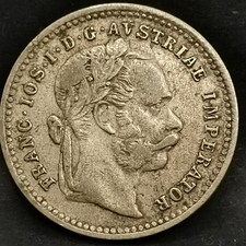 10 KREUZER 1872 ARGENT 400‰ FRANCOIS JOSEPH Ier AUTRICHE / AUSTRIA SILVER