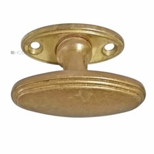 Poignée De Fenêtre Ancienne Ovale Rosette Art Déco 43Mm