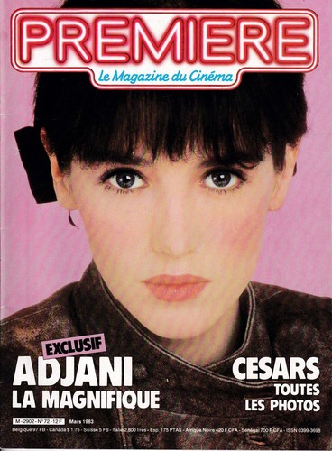 Première 1983 adjani - n°,
