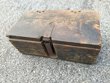 ww1 CAISSE EN BOIS MUNITIONS ORIGINALE avec marquage
