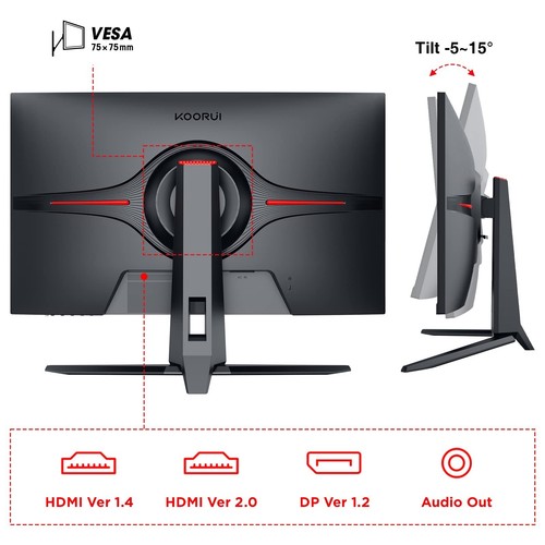 Koorui ecran gaming - koorui, pc