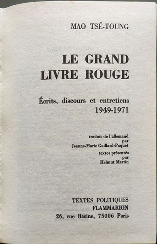 Grand livre rouge - livre,