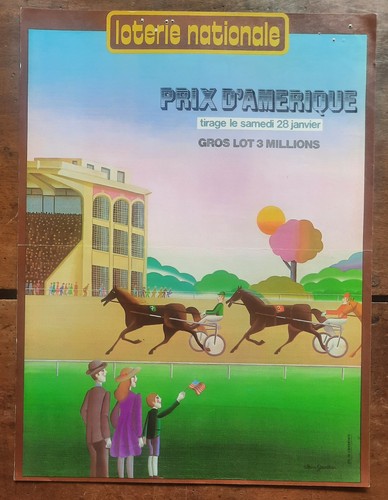 Affiche originale loterie - affiche,