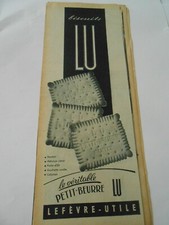 Publicité Advertising 1953  Biscuits LU le véritable Petit Beurre