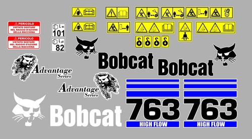 Bobcat 763 stickers adhésifs - 763,