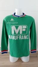 Maillot ASSE Saint Etienne Manufrance 1976 taille 4x5 le Coq sportif