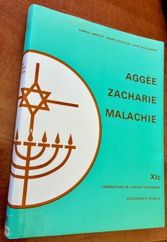 Aggée eacharie malachie - aggée,