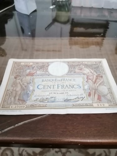 Billet cent francs1932 - cent,