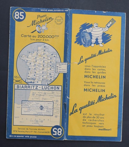 Carte michelin old map - old, n°85