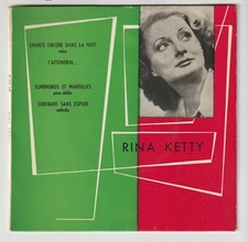 RINA KETTY   " CHANTE ENCORE DANS LA NUIT "   (EP 4 titres TBE)