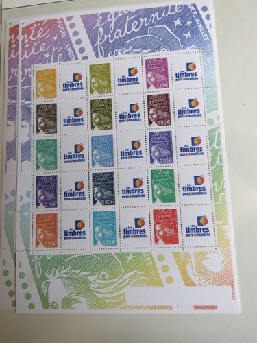 Feuille timbres personnalisés - feuille,