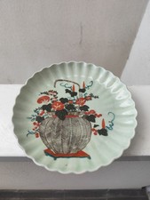Assiette porcelaine celadon