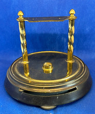 FHS 921-001 Vintage Socle Pied pour Horloge Pendule Uhrensockel Clock base Doré