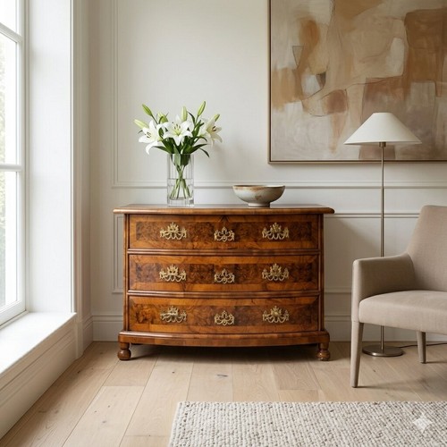 Commode demi lune ancienne - commode, demi-lune