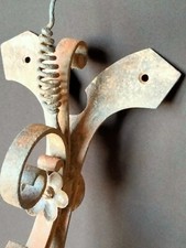 Ancienne Applique, fer forgé fin XIXÈME pour décoration de l'entrée d'un perron