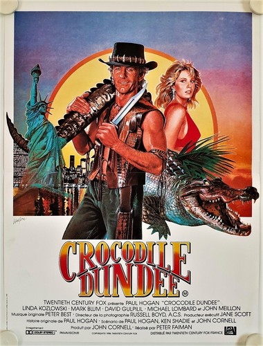 Affiche cinéma crocodile - affiche,