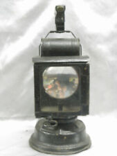 BUTIN ANCIENNE LANTERNE LOCOMOTIVE CHEMIN DE FER TRAIN LAMPE PETROLE OIL LAMP