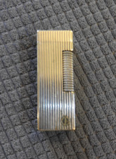 BRIQUET À PIPE DUNHILL TYPE ROLLAGAS ARGENTÉ ANNÉES 80/90