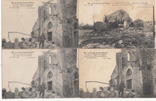 Lot antique postcards - lot, war