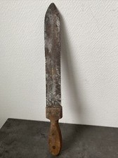 ancien outil scie a main artisan deco manche bois 