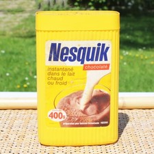 Boîte publicitaire vintage Nesquik 400 grammes vide / no Groquik