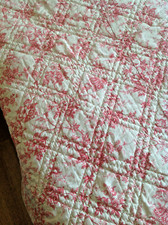 Ancien (XIXème)  véritable boutis provençal/ piqué marseillais - grand lit