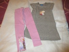ensemble disney reine des neiges 5 ans:robe pull manches courtes ,leggings