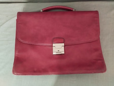 CARTABLE EN CUIR ROUGE DUO LYNX PARIS