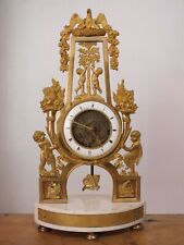 + Rare Pendule squelette en