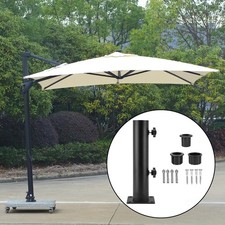 Support parasol en fer parasol de patio stable compatible avec la plupart des pa