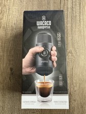 Mini Machine a cafe portable Nanopresso Cafetière de voyage Noir Neuve