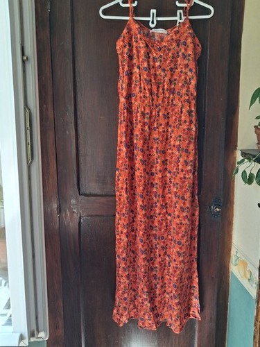 Promod robe longue - orange, à