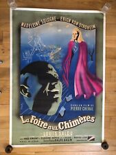 Affiche Originale Entoilée du film "la foire aux chimères" de Pierre Chenal 1946