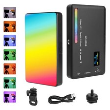 Lampe Vidéo LED RGB Panneau LED sur Caméra CRI 95+ 2500-9000K 3100mAh Recharg...