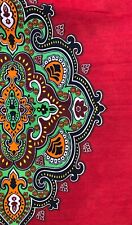 Tissu wax pagne imprimé coloré africain 6 Yards (5,48 metres) 100% Coton  